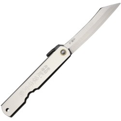 Складной нож Nagao Higonokami 7,62 см, сталь ламинат SK, светлая рукоять